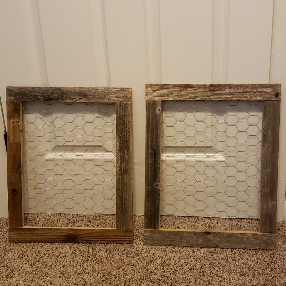 Wooden Chicken Wire Frames